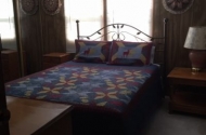 cabin #7 queen bedroom