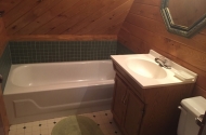 cabin #1 bathroom